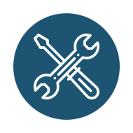 icon of a wrench and screwdriver