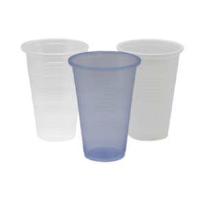 7oz and 9oz plastic cups.